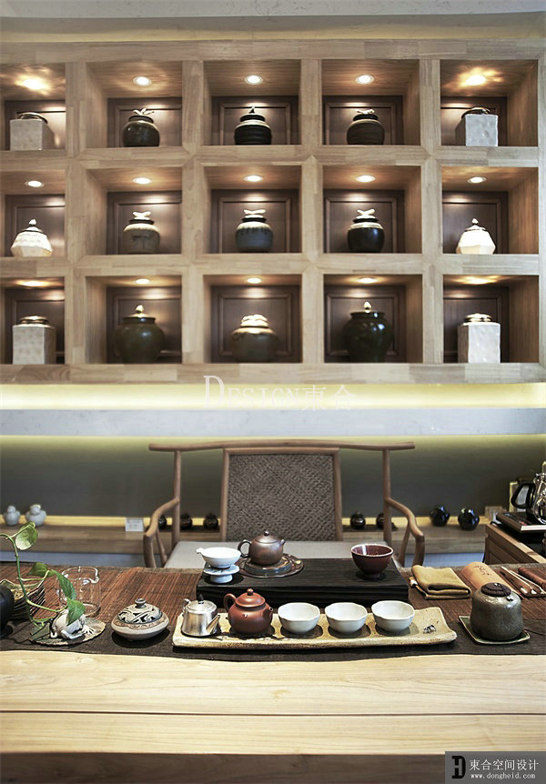 新中式 茶室 陈设 一居 商业 其他图片来自東合設計在茶室的分享