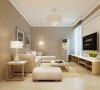 现代简约风格客厅，给人视觉的、精神的享受。白色的沙发、木制的茶几，完美的将时尚与古典融合。