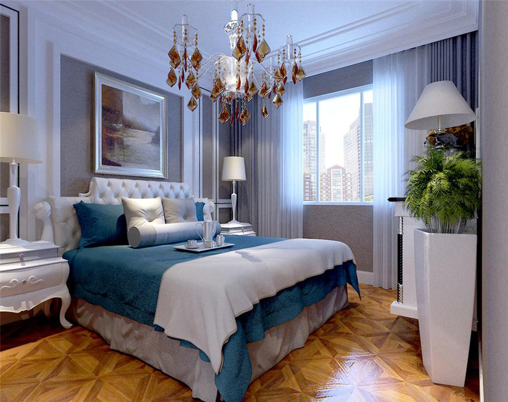 简欧 二居 白领 卧室图片来自天津科艺隆装饰在科艺隆-金隅满堂-简欧风格-90平的分享