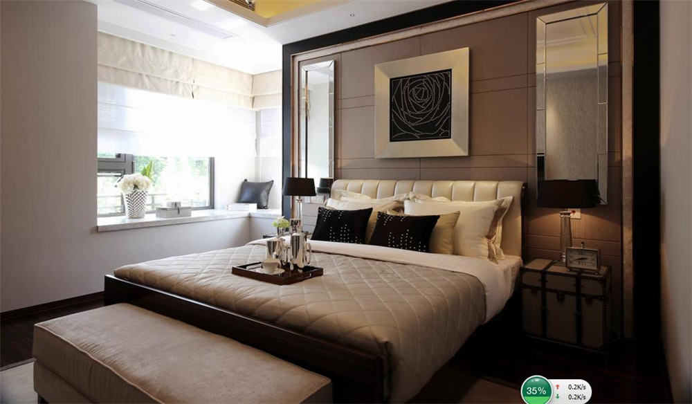 简约 二居 白领 卧室图片来自天津科艺隆装饰在科艺隆-中央学府-现代简约-103平的分享