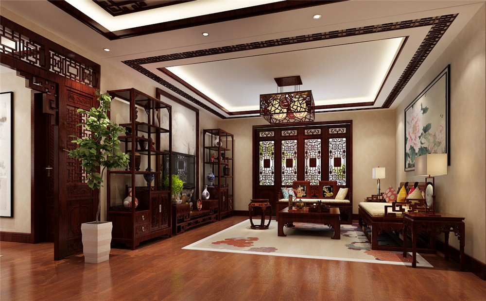 中式 三居 餐厅图片来自天津科艺隆装饰在科艺隆-雅仕兰庭-中式风格-140平的分享