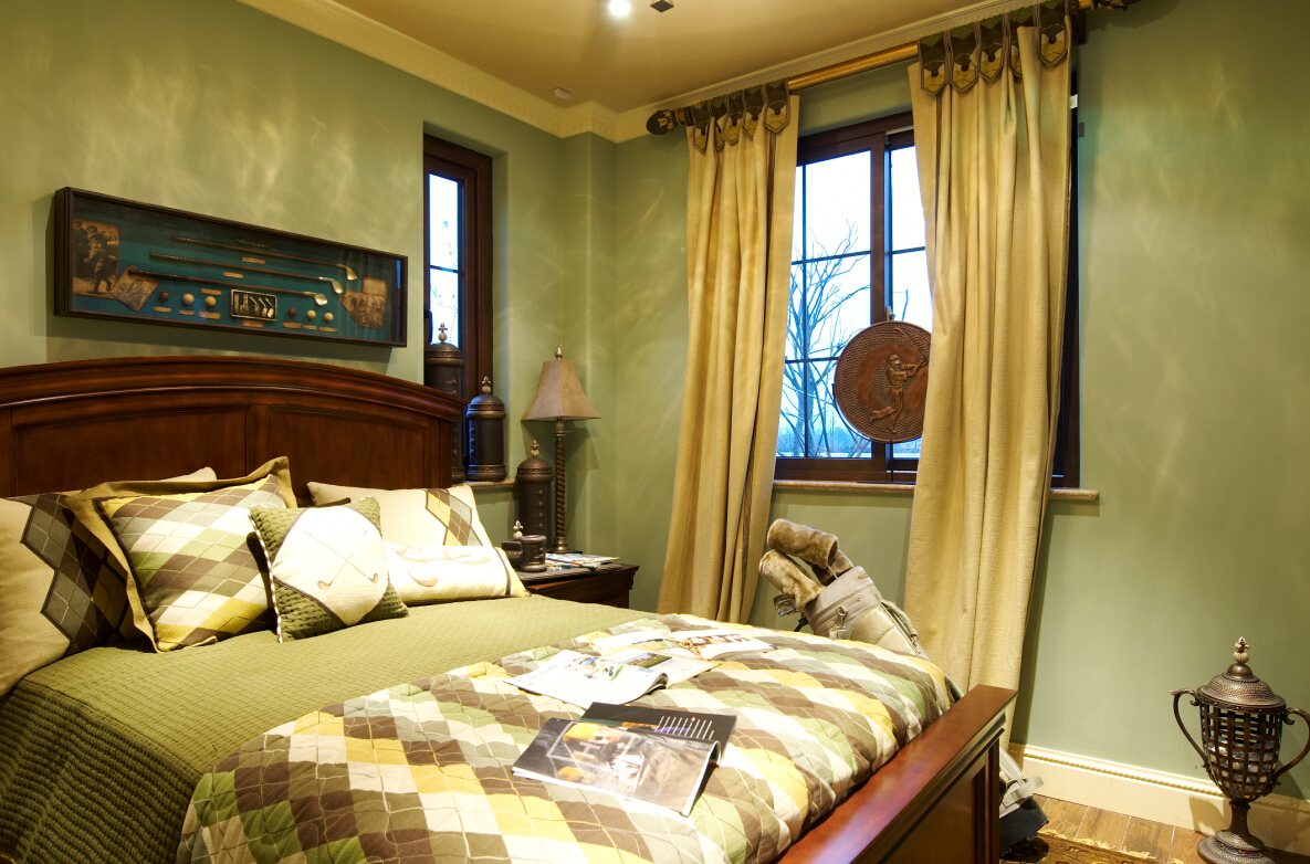 美式 卧室图片来自紫禁尚品设计师李擎在丽宫美式风格的分享