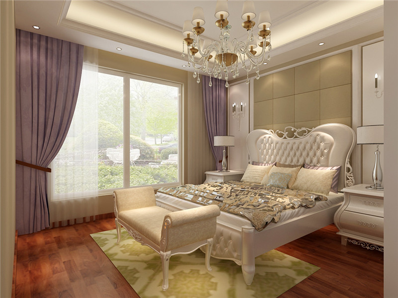 欧式 三居 白领 卧室图片来自天津科艺隆装饰在科艺隆-王府壹号-简欧风格-196平的分享