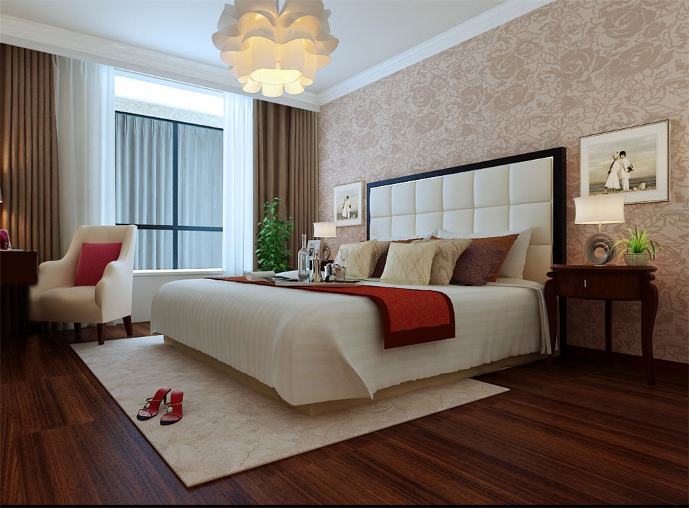 简约 二居 白领 卧室图片来自天津科艺隆装饰在科艺隆-中央学府-现代简约-130平的分享