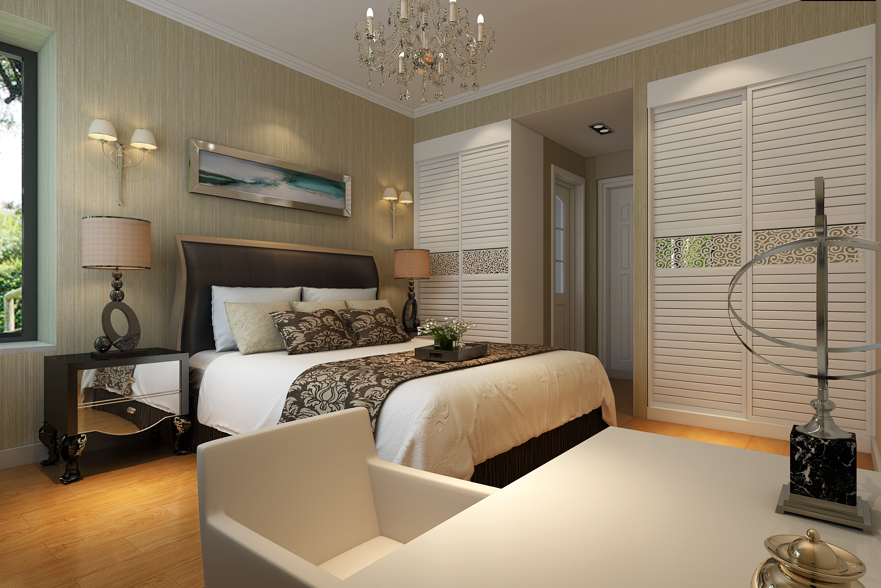 卧室图片来自用户2652703143在东方鼎盛时代130平三居装修方案的分享