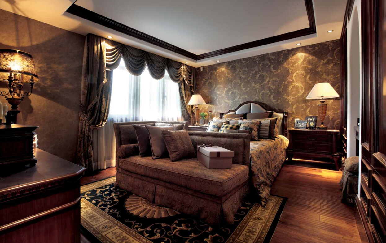 别墅 地中海 卧室图片来自紫禁尚品设计师李擎在丽宫豪华地中海设计的分享