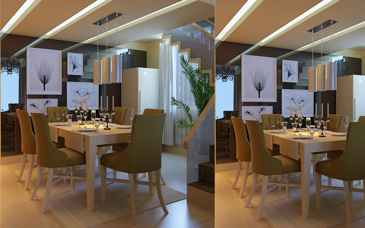 刘杨成 刘杨 餐厅图片来自交换空间刘杨成室内设计师在130平清新简约小跃层的分享