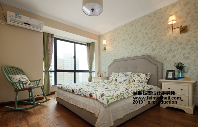 混搭 三居 80后 小资 白领 卧室图片来自合肥飞墨李秀玲设计在向阳里的分享