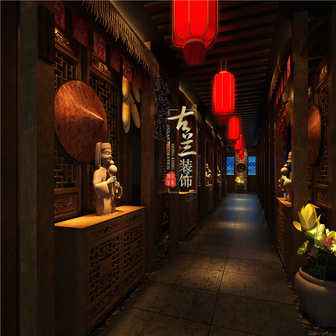 中式 主题餐厅 餐厅设计 餐厅装修 欧式 其他图片来自成都_古兰装饰在主题餐厅-一村三社的分享