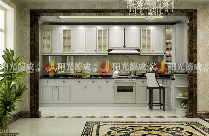 欧式 复式 大气 厨房图片来自天津阳光德成装饰公司在香河复式的分享