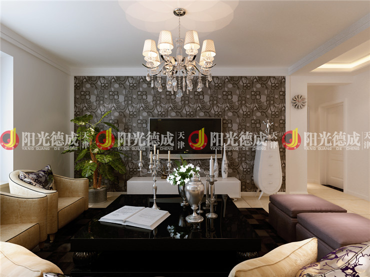 简约 欧式 三居 客厅图片来自天津阳光德成装饰公司在泰达御海的分享