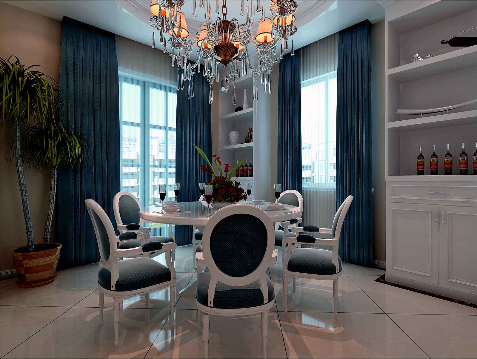刘杨成 刘杨 餐厅图片来自交换空间刘杨成室内设计师在280平欧式书香度假宅邸的分享