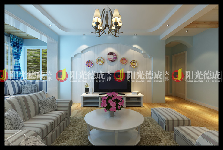 简约 二居 80后 客厅图片来自天津阳光德成装饰公司在融科心贻湾的分享