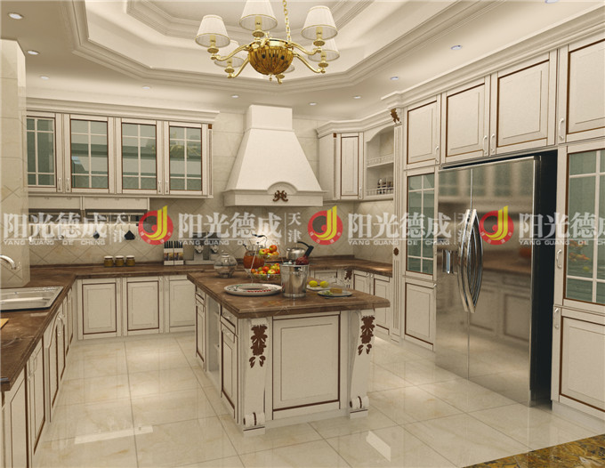 别墅 欧式 典雅 厨房图片来自天津阳光德成装饰公司在静海别墅的分享