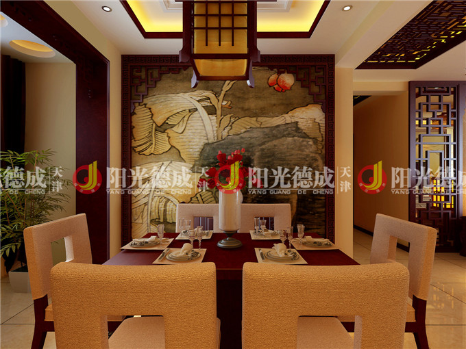 中式 雅致 品味 餐厅图片来自天津阳光德成装饰公司在津滨藏锦的分享