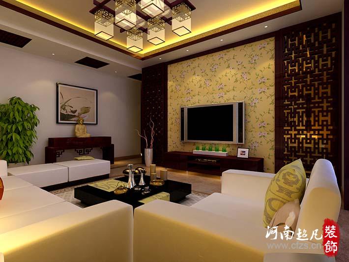超凡装饰 0371 6769 5556 客厅图片来自超凡装饰邓赛威在升龙国际现代中式装修实景案例的分享