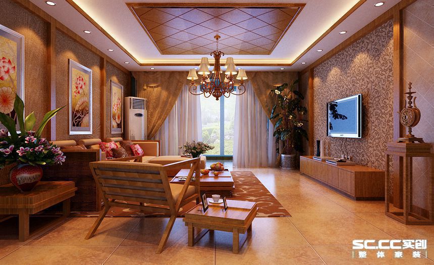 刘杨成 刘杨 客厅图片来自交换空间刘杨成室内设计师在157平崇尚自然东南亚风情的分享