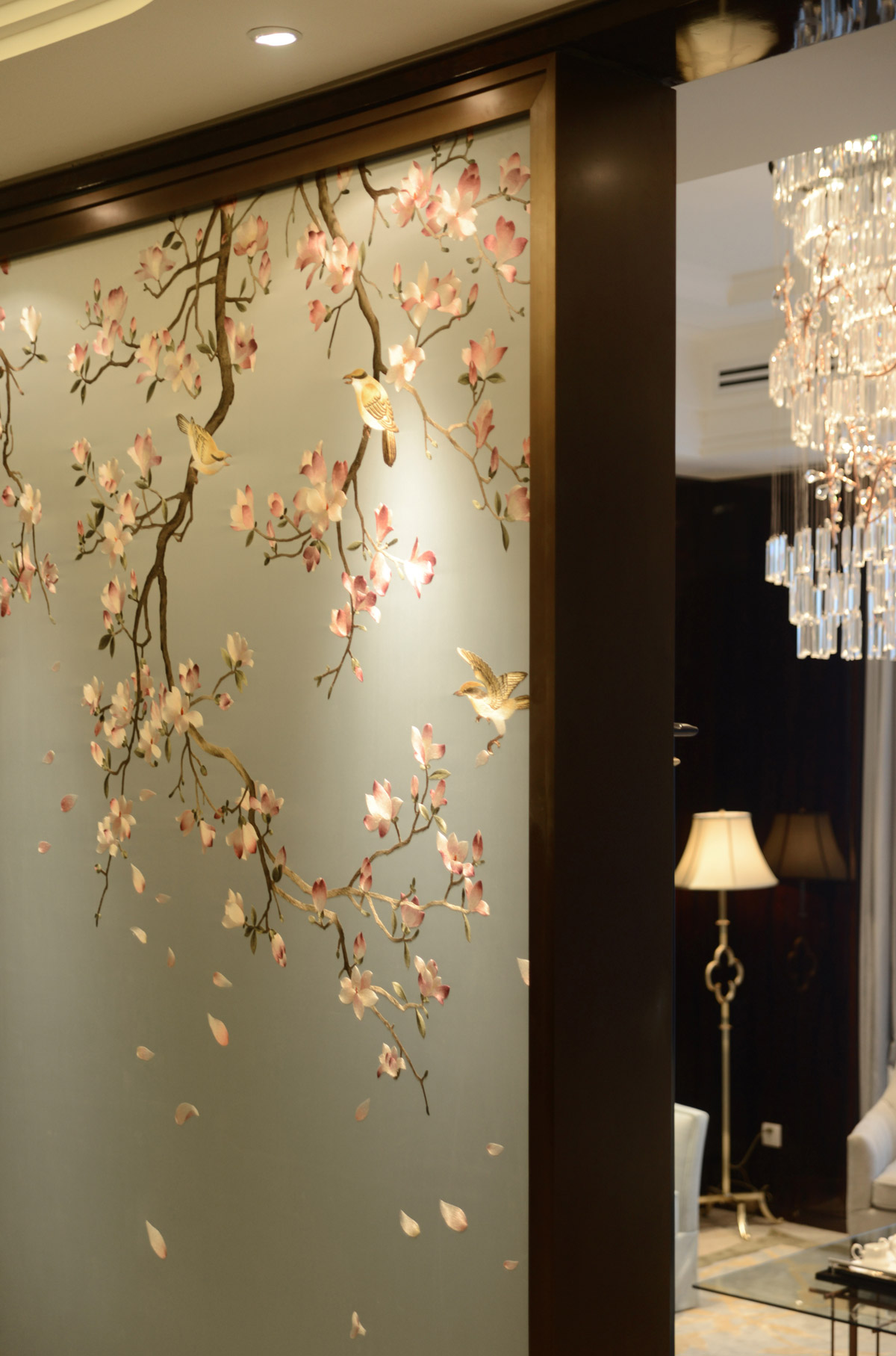 玄关图片来自苹果装饰公司在北辰三角洲新中式风格欣赏的分享