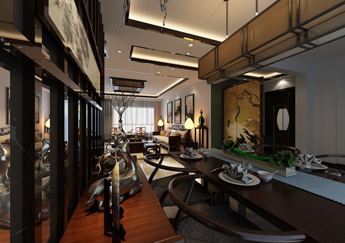 餐厅图片来自百家装饰-小李在中海明珠160平中式的分享