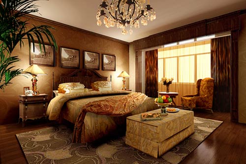 三居 欧式 卧室图片来自武汉豪迪装饰公司在万科城的分享