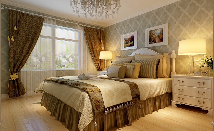三居 欧式 卧室图片来自实创装饰晶晶在明天华城150平三居欧式新房的分享