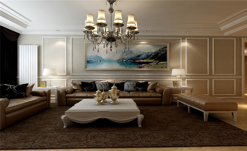 三居 欧式 客厅图片来自实创装饰晶晶在明天华城150平三居欧式新房的分享