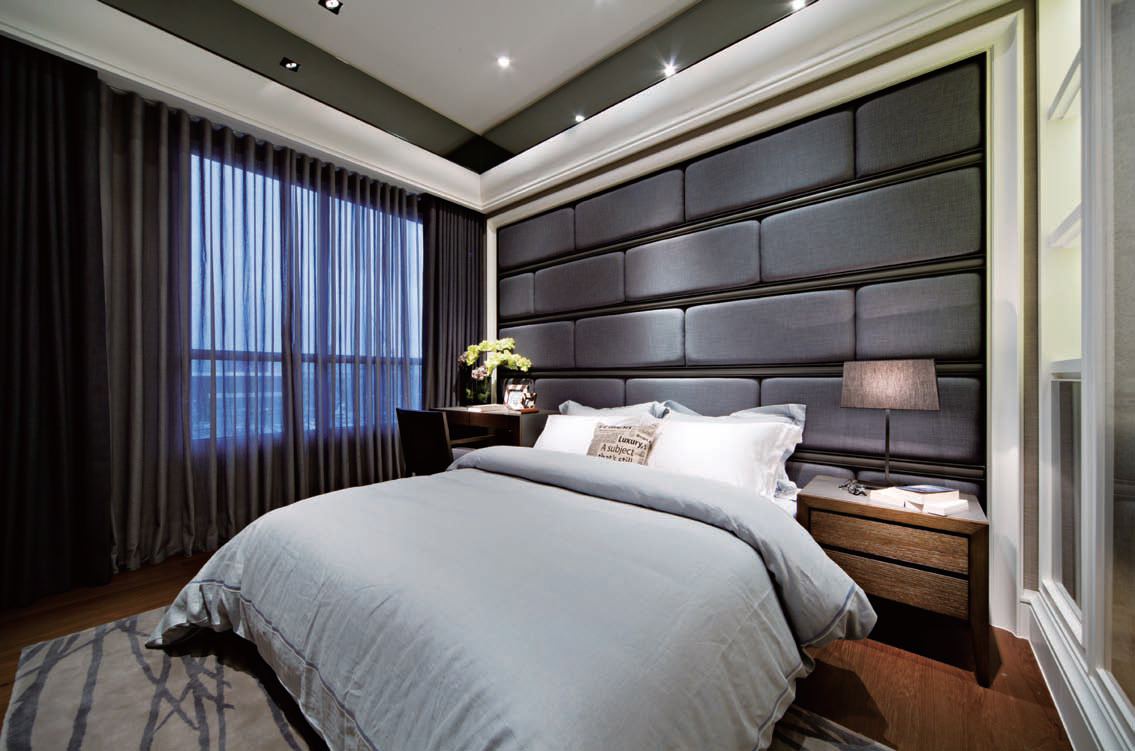 现代简约 别墅 白领 80后 卧室图片来自孟庆莹在现代简约远洋万和公馆280平米的分享