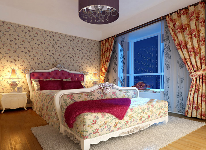 简约 欧式 三居 金地自在城 卧室图片来自实创装饰上海公司在三居室简欧风格装修效果图的分享