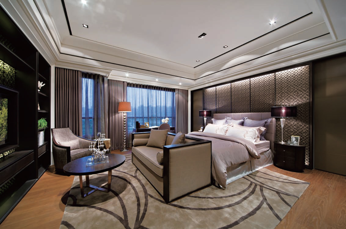 现代简约 别墅 白领 80后 卧室图片来自孟庆莹在现代简约远洋万和公馆280平米的分享