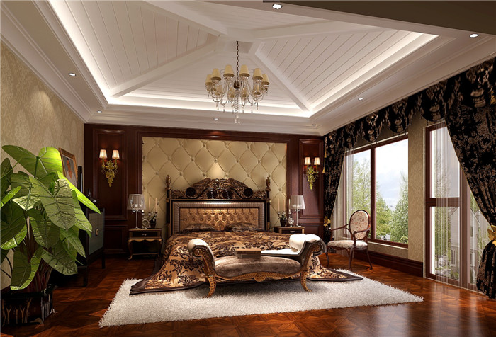 卧室图片来自高度国际小爽在香江别墅--欧式风格的分享