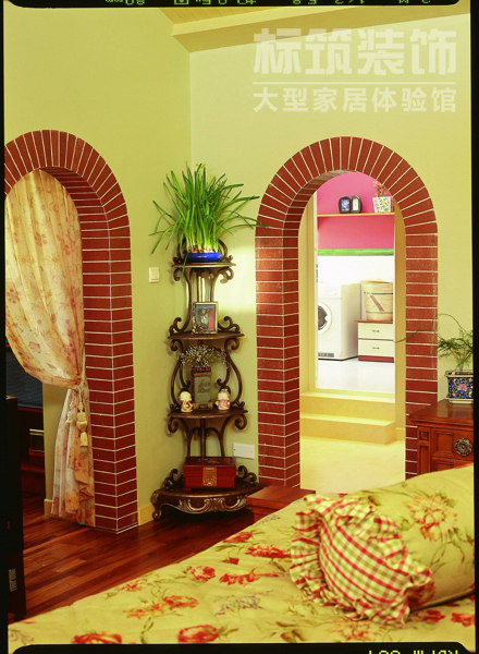 美式 装修 设计 标筑 玄关图片来自四川标筑装饰公司在凯丽香江-美式田园的分享