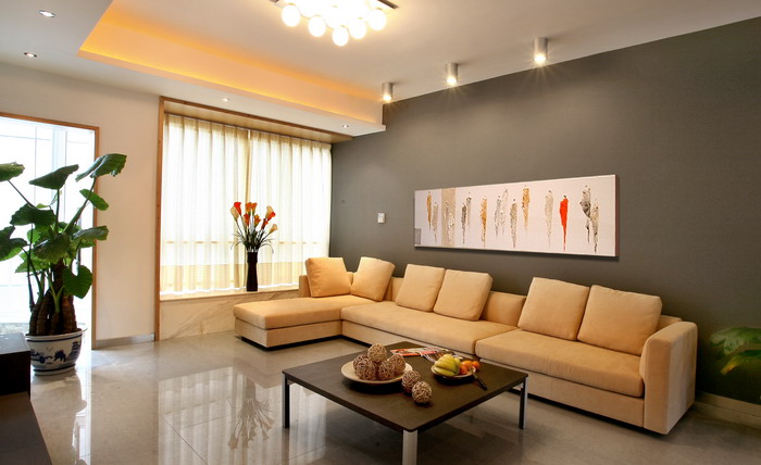简约 三居 客厅图片来自武汉豪迪装饰公司在金地雄楚一号的分享