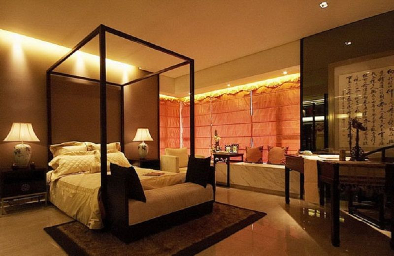 卧室图片来自湖南名匠装饰在澳海澜庭新中式风格的分享