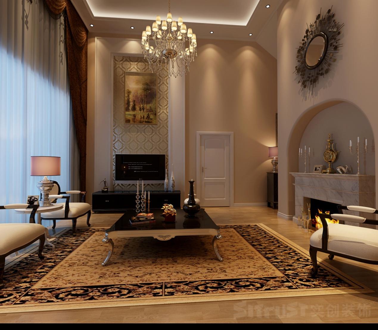 欧式 别墅 白领 80后 客厅图片来自武汉实创装饰在实创装饰 高雅与奢华的碰撞的分享