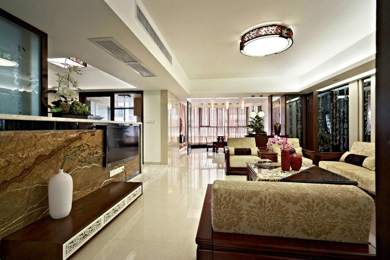 翡翠城 128平米 现代中式 三室 客厅图片来自cdxblzs在翡翠城 128平米 现代中式的分享