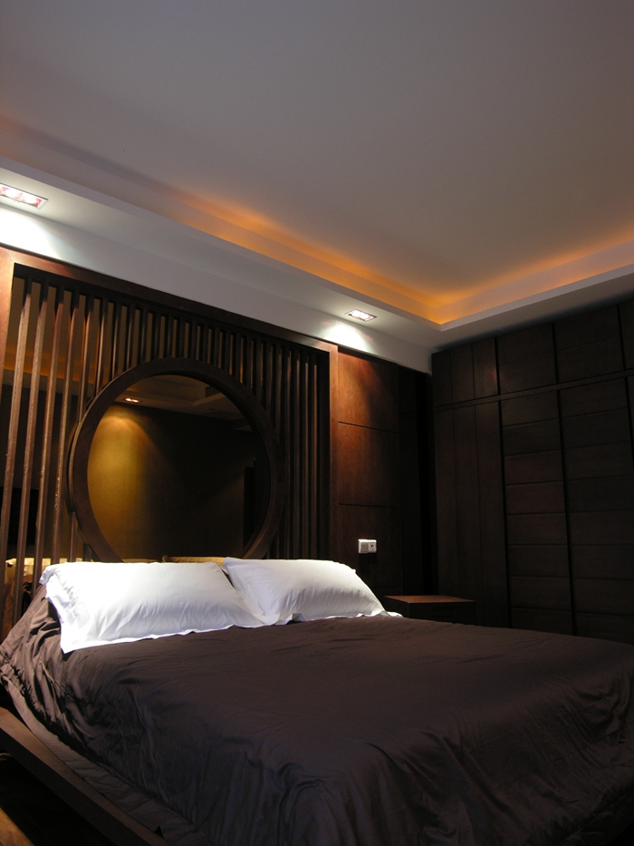 蜀郡 180平米 现代中式 平层 卧室图片来自cdxblzs在蜀郡 180平米 现代中式 平层的分享