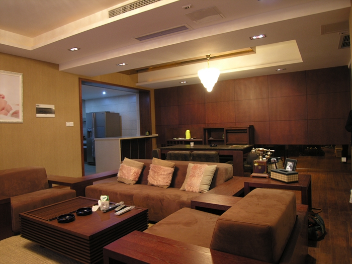 蜀郡 180平米 现代中式 平层 客厅图片来自cdxblzs在蜀郡 180平米 现代中式 平层的分享