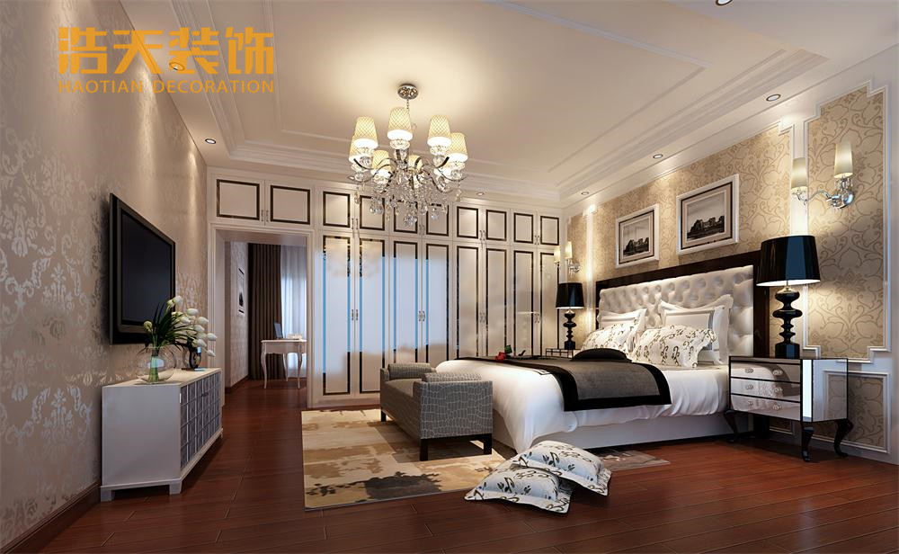 混搭 卧室图片来自深圳市浩天装饰在锦绣御园~刘小姐的分享