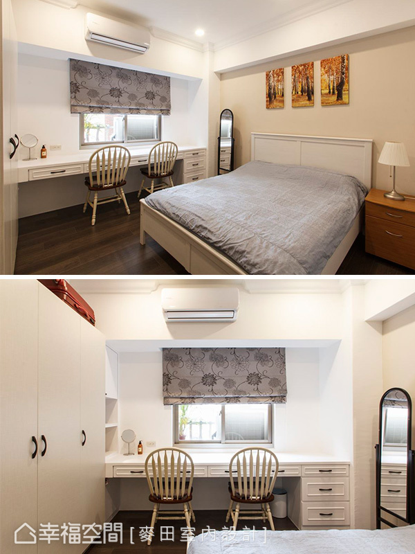 卧室图片来自幸福空间在115平纯净美式休闲居所的分享