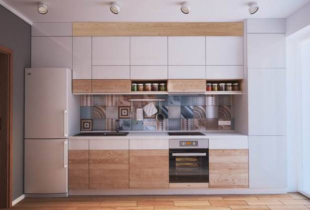 一居 小户型 现代 简约 空间 收纳 厨房图片来自实创装饰晶晶在潍坊40平老房翻新现代时尚小公寓的分享
