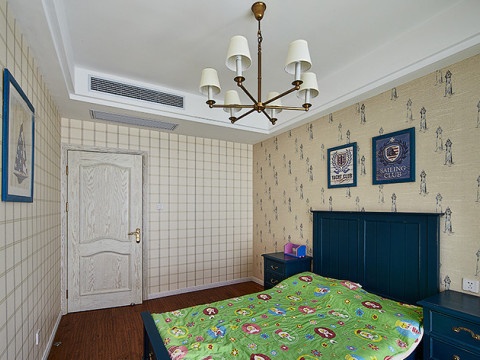 儿童房图片来自西安日升装饰在阳台巧变儿童房，168平美式的分享