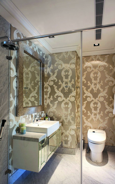欧式 五居室 婚房装修 卫生间图片来自实创装饰上海公司在五居室大平层古典欧式风格装修的分享