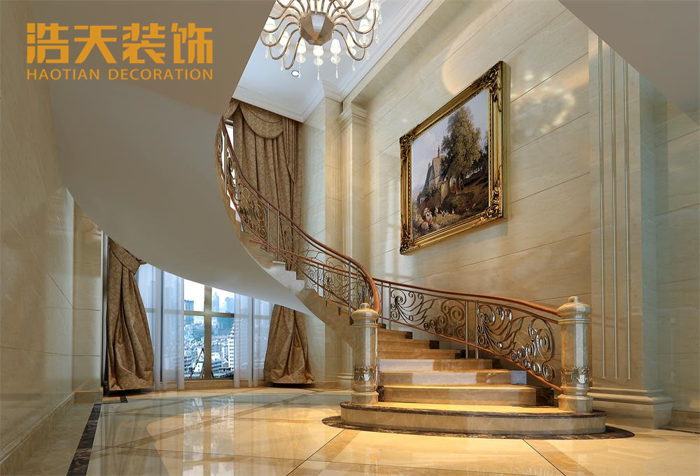 楼梯图片来自深圳市浩天装饰在君越龙庭~庄女士的分享