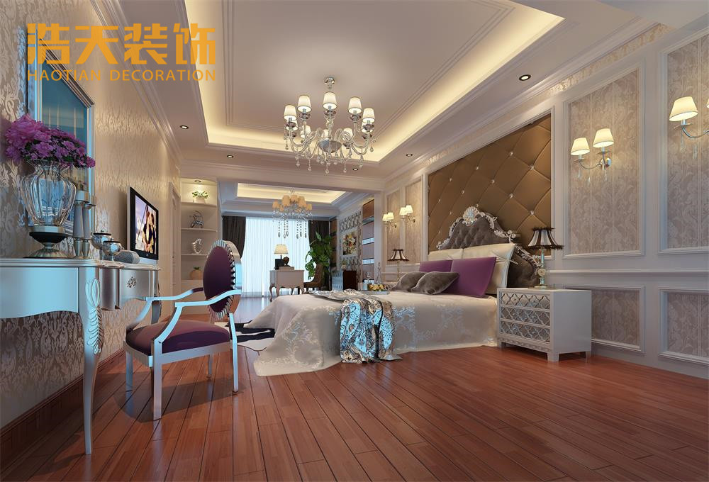 卧室图片来自深圳市浩天装饰在君越龙庭~庄女士的分享
