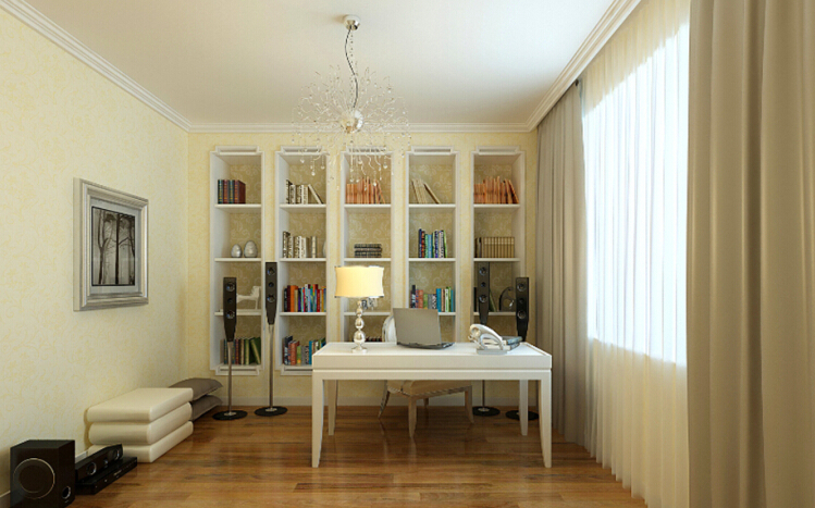 书房图片来自实创整体家居在时尚温馨的简欧风的分享