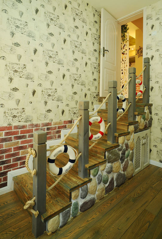 二居 楼梯图片来自四川岚庭装饰工程有限公司在在家中畅游 78㎡唯美地中海的分享