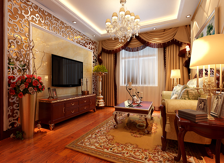 刘杨成 刘杨 客厅图片来自交换空间刘杨成室内设计师在14万装94平低调奢华欧式三居的分享