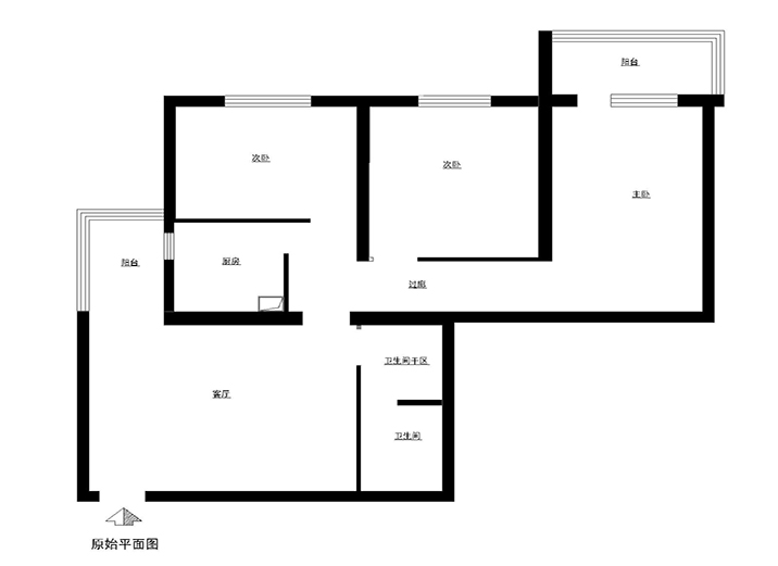 刘杨成 刘杨 户型图图片来自交换空间刘杨成室内设计师在14万装94平低调奢华欧式三居的分享