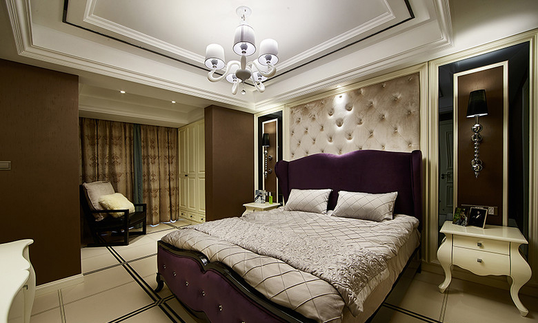 卧室图片来自家装大管家在低调奢华 140平新古典雅致3居的分享