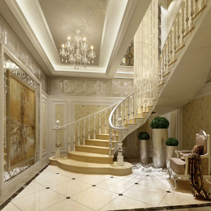 瑞丽庄园 360平米 现代欧式 别墅 楼梯图片来自cdxblzs在瑞丽庄园 360平米 现代欧式 别墅的分享